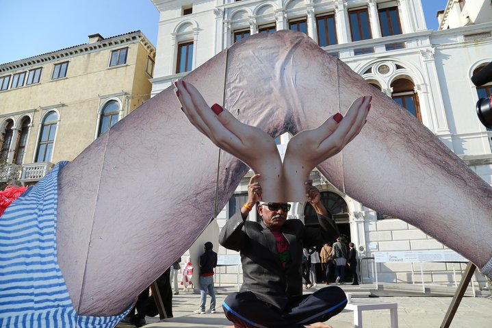 venice biennale, v-a-с foundation, performance, public art, circus