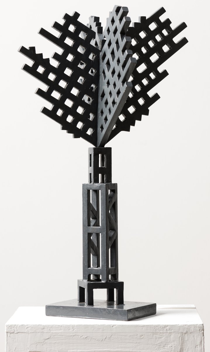 sculpture, contemporary art, flowers, metal
