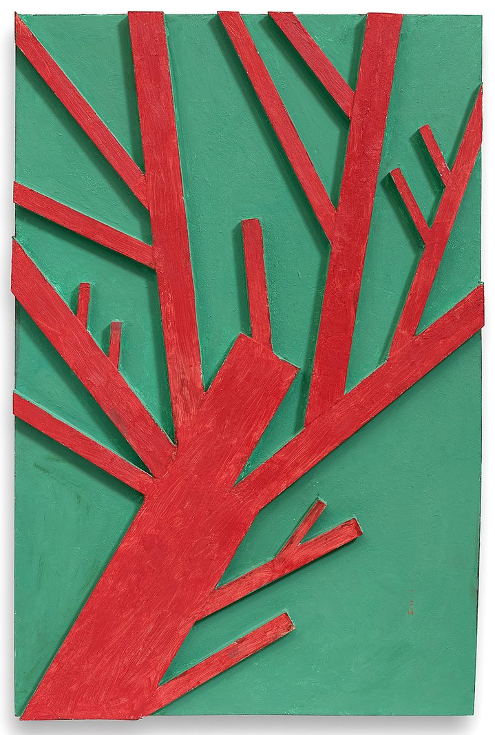 contemporary art, wood, painting, tree