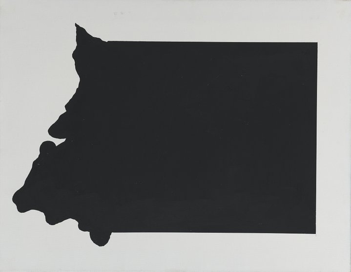 painting, geometry, black square