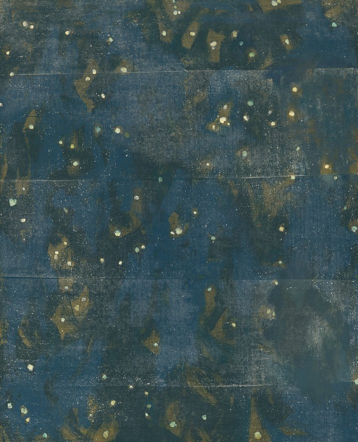 painting, starry sky, map, woman artist