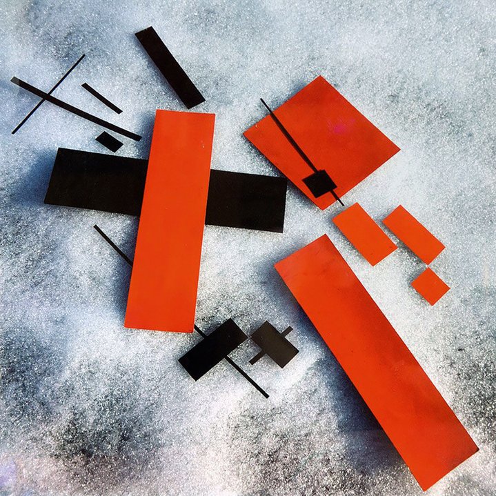 land art, artefact, sculpture, winter, soviet art, suprematism