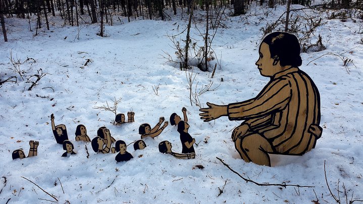 land art, snow, manifesta biennal, St.Petersburg, installation