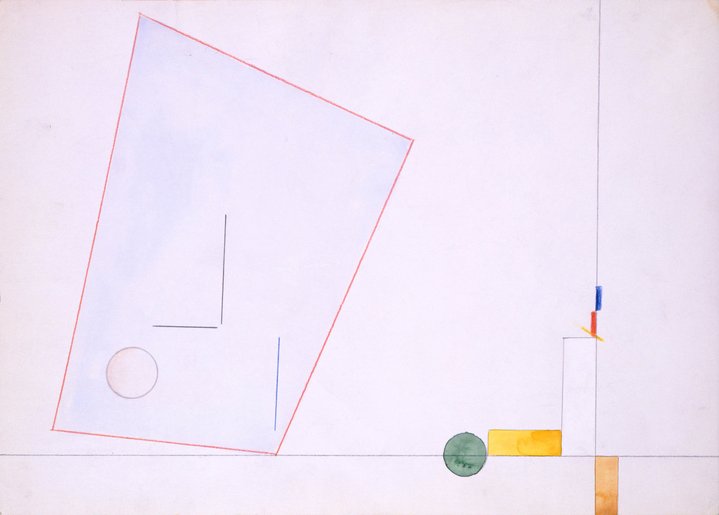 soviet underground, abstract, Eduard Steinberg, watercolour