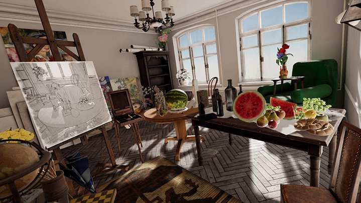 Malevich, VR, 3D art, museum, Tretyakov Gallery