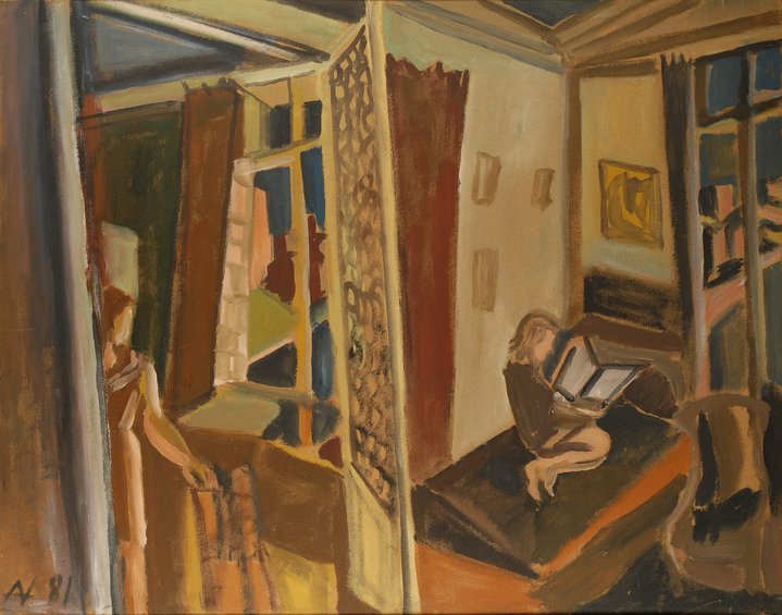 russian art, family, interior