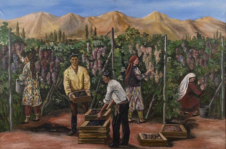 woman artist, vintage, wine